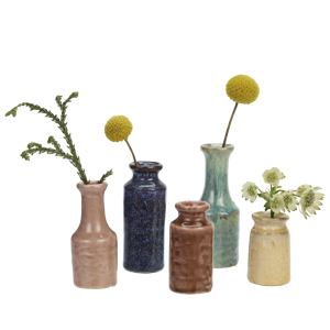 Stoneware mini vases