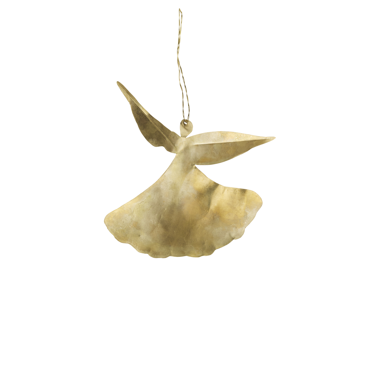 Hanging brass angel