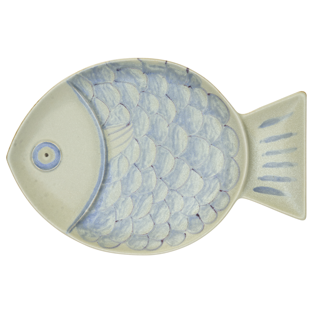 Stoneware fish tray