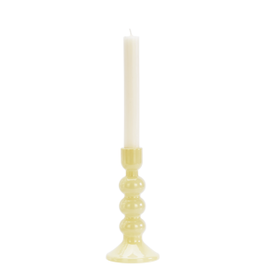 Glass candle holder