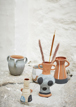 Terracotta flower pot w/ handles