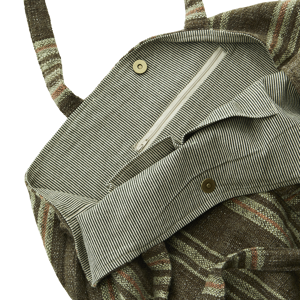 Striped bag