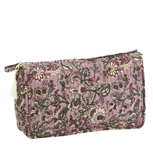 Quilted cotton washbag