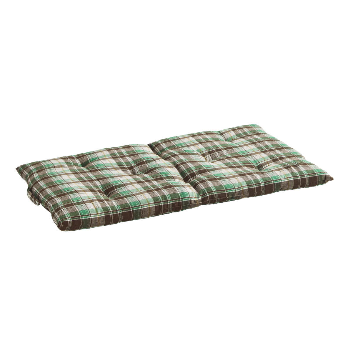 Checked woven cotton mattress