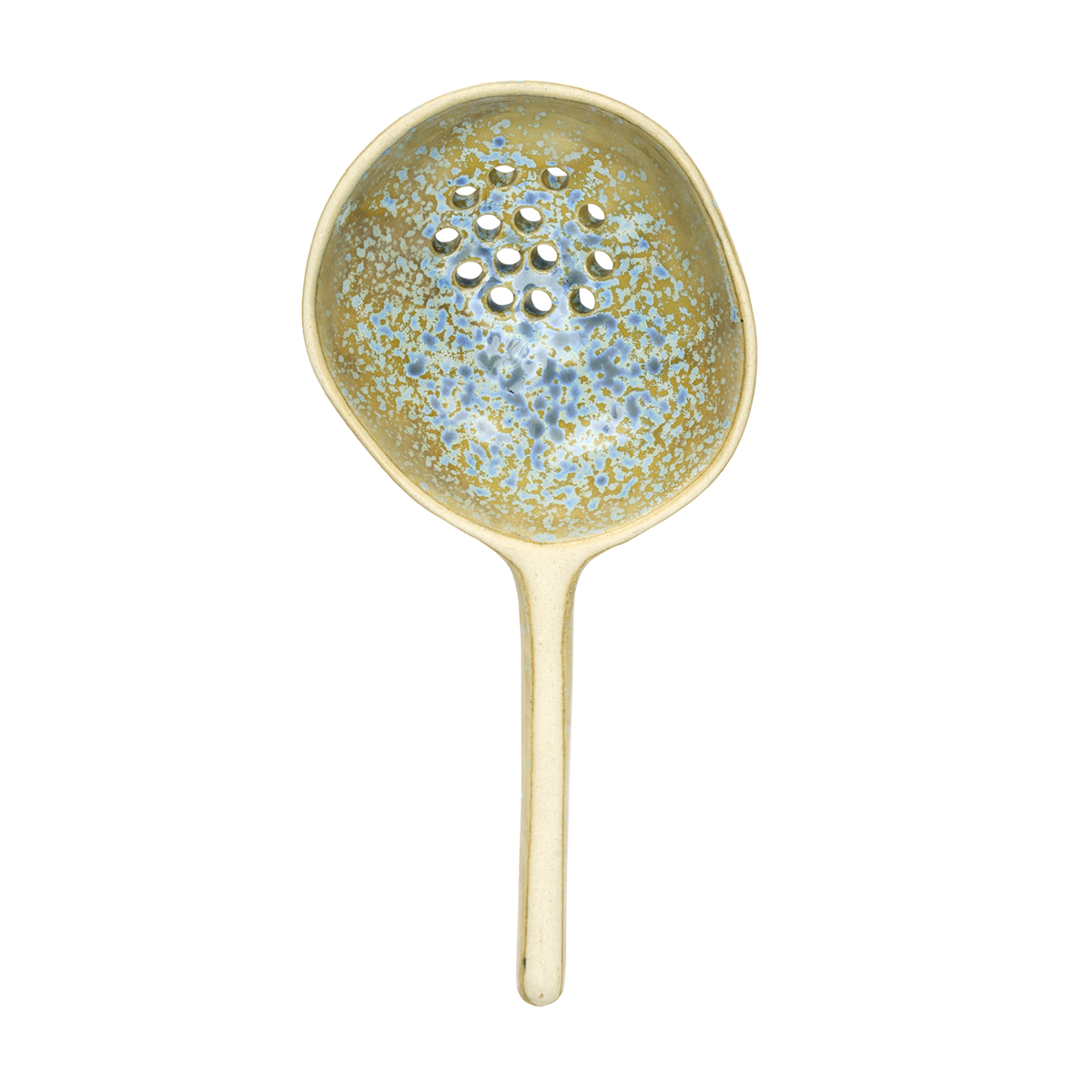 Stoneware serving spoon