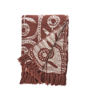 Reversible recycled cotton throw