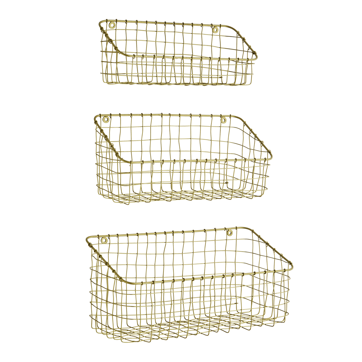 Iron wall baskets