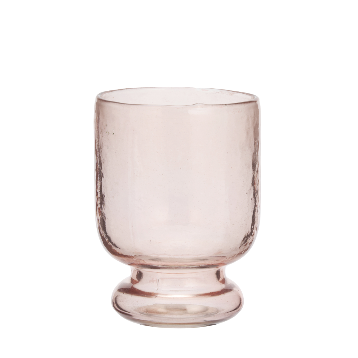 Hammered drinking glass