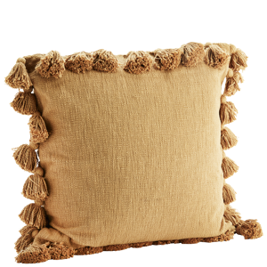 Cushion cover w/ tassels