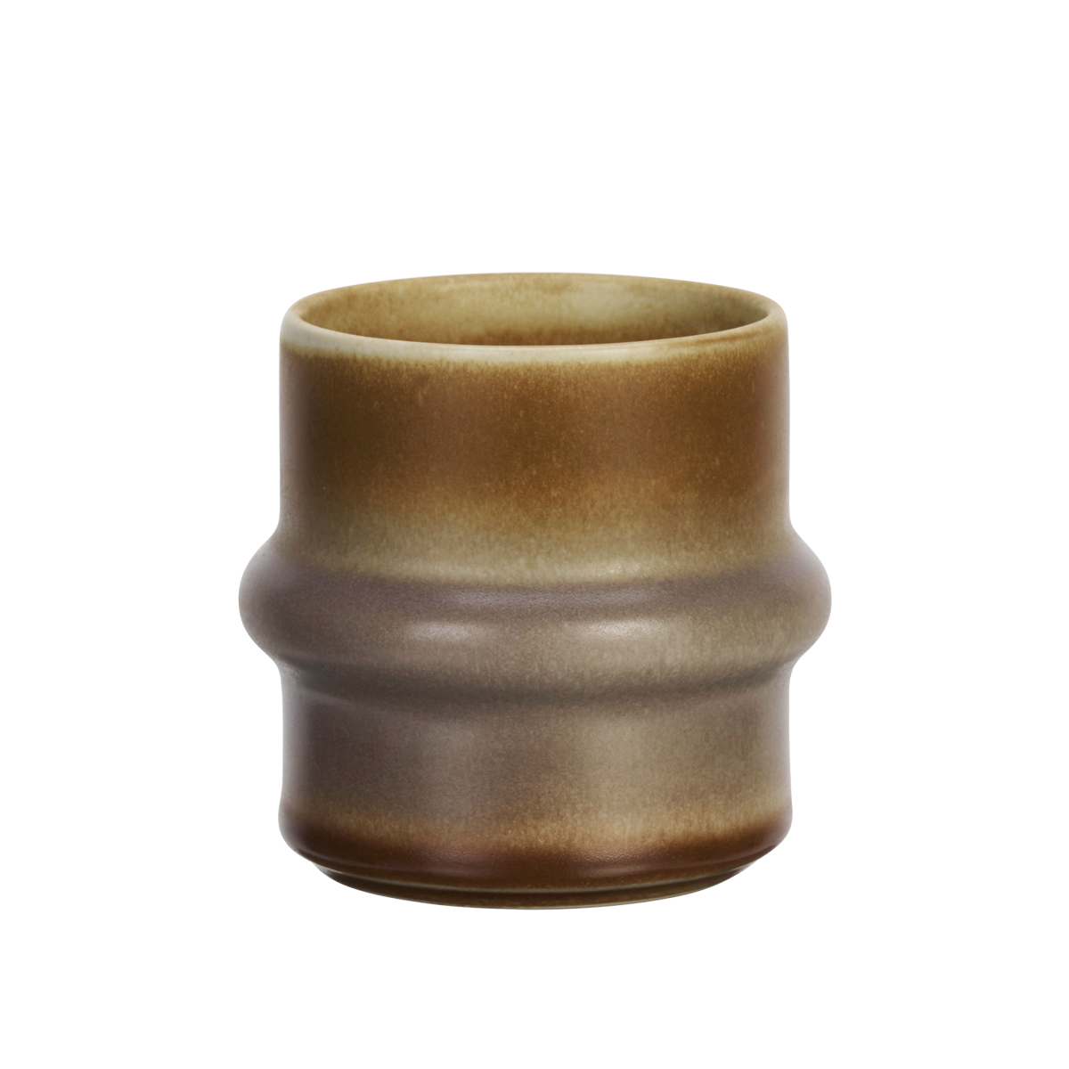 Two tone stoneware cup