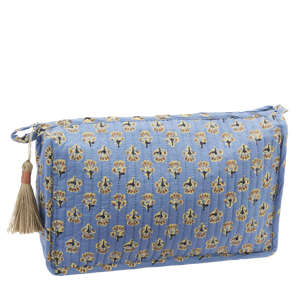 Quilted cotton washbag