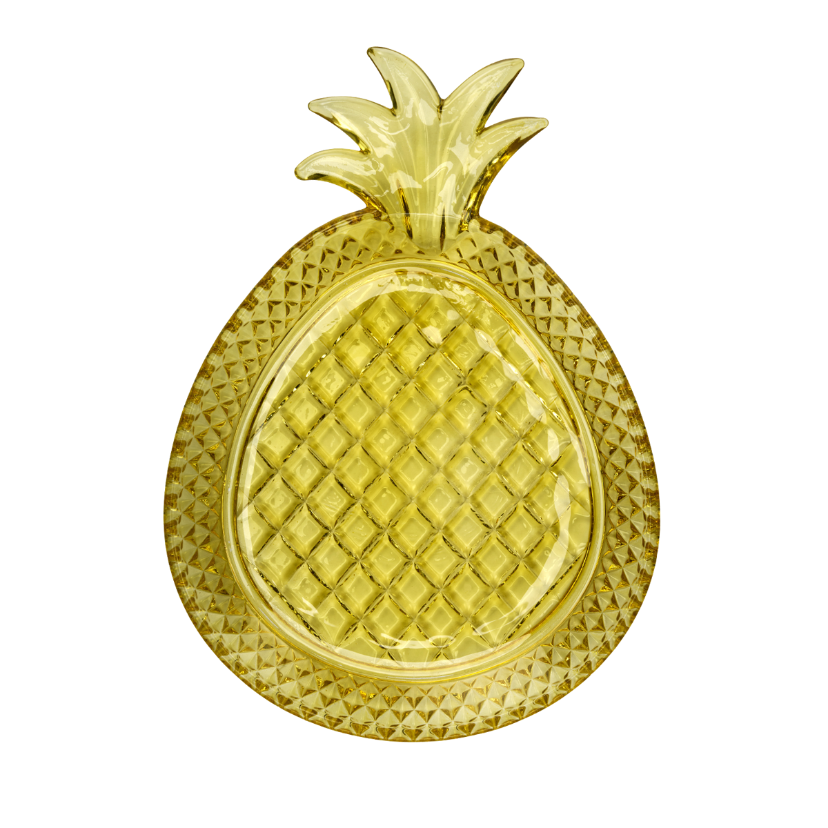 Glass pineapple tray