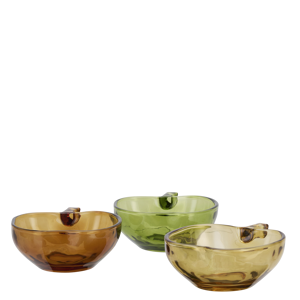 Apple glass bowl
