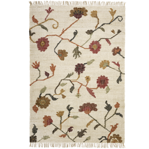 Handwoven jute rug