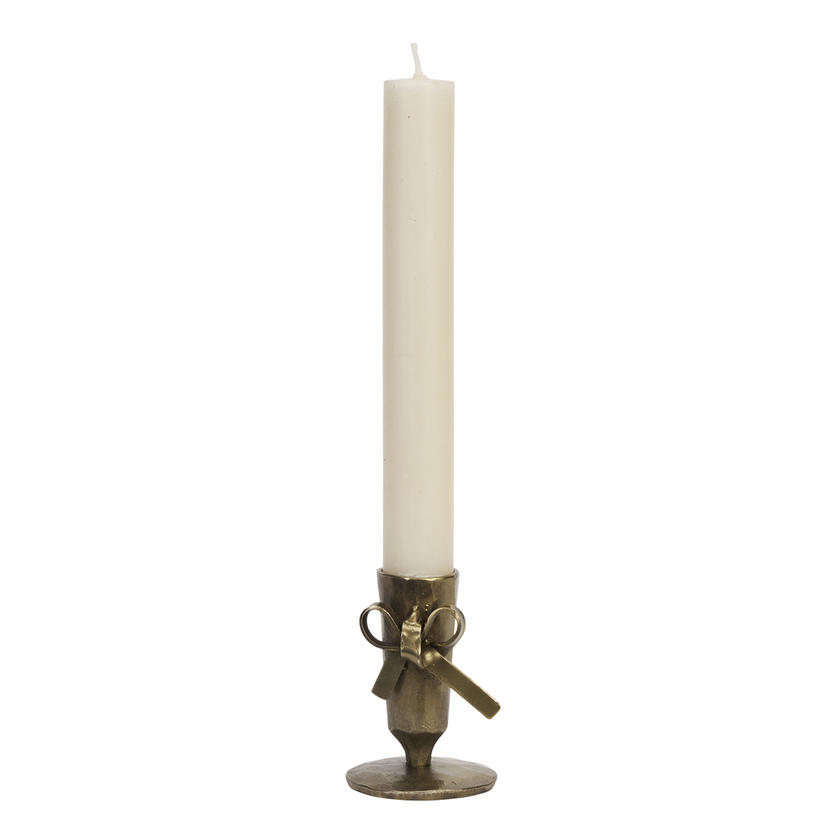 Iron candle holder w/ bow