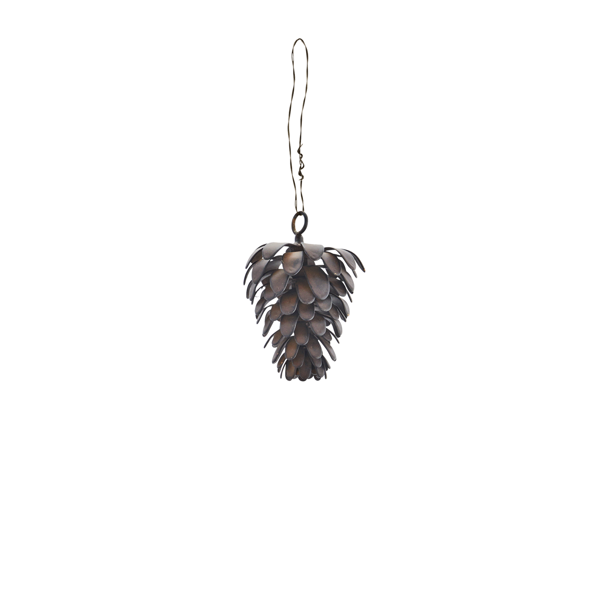 Hanging iron pinecone