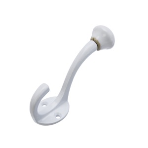 Iron hook w/ stoneware knob