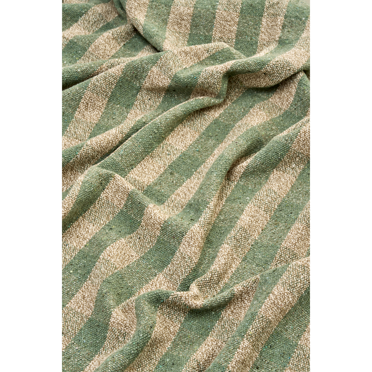 Recycled cotton throw