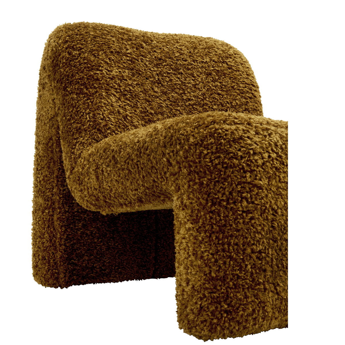 Furry lounge chair