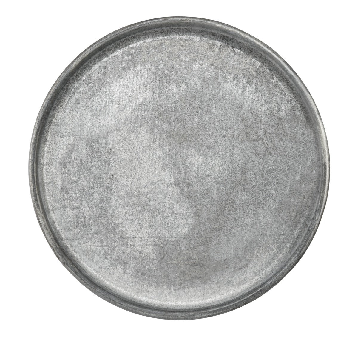 Re-used round iron tray