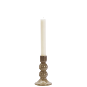 Glass candle holder