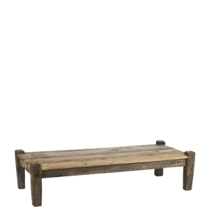 Recycled wooden bench