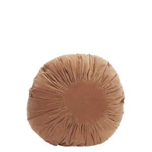 Round velvet cushion