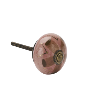 Hand-painted stoneware doorknob