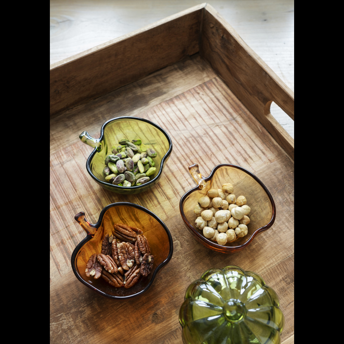 Apple glass bowl