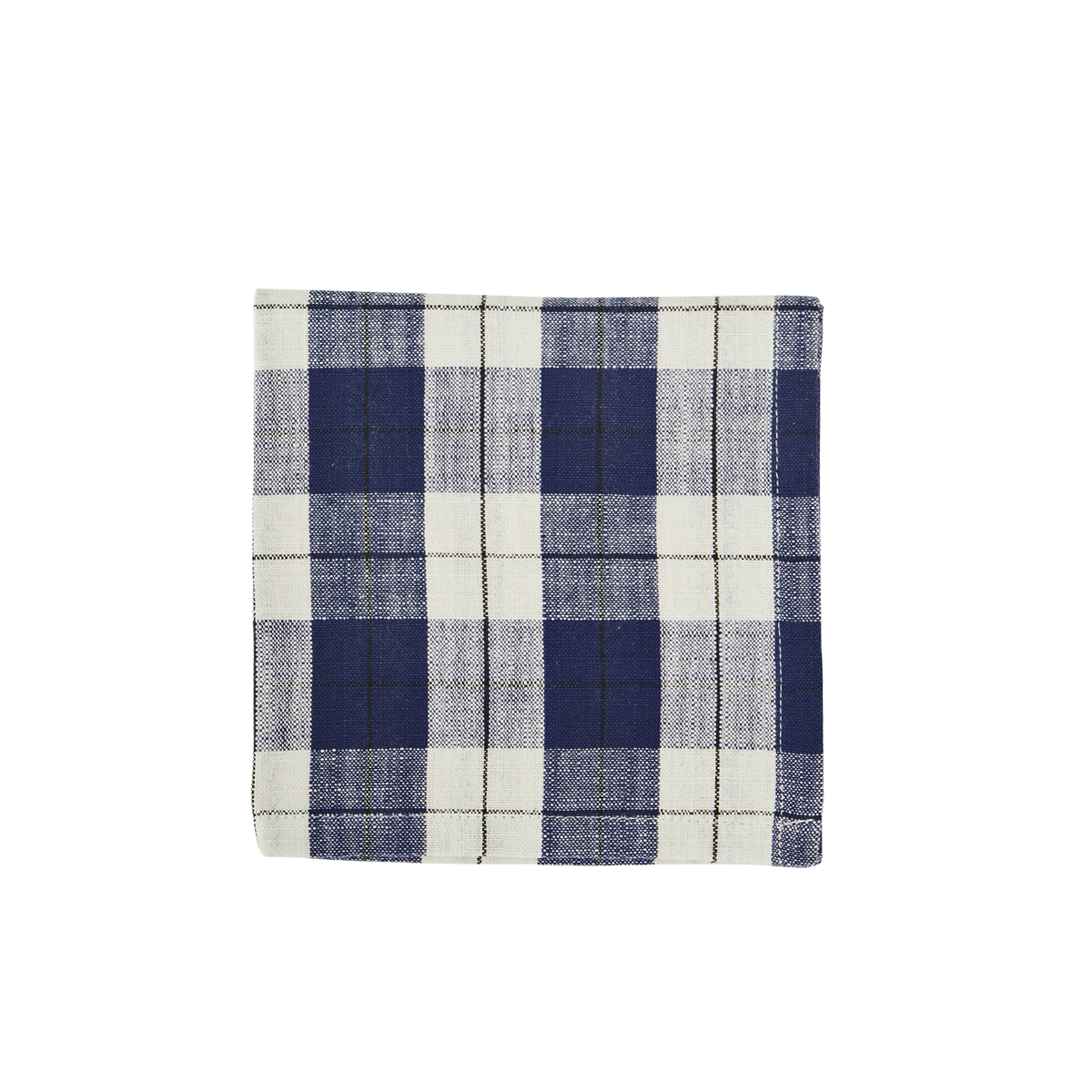 Checked cotton napkin