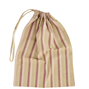 Striped laundry bag