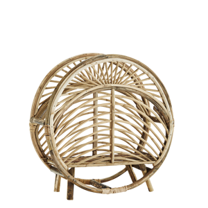 Round cane magazine rack