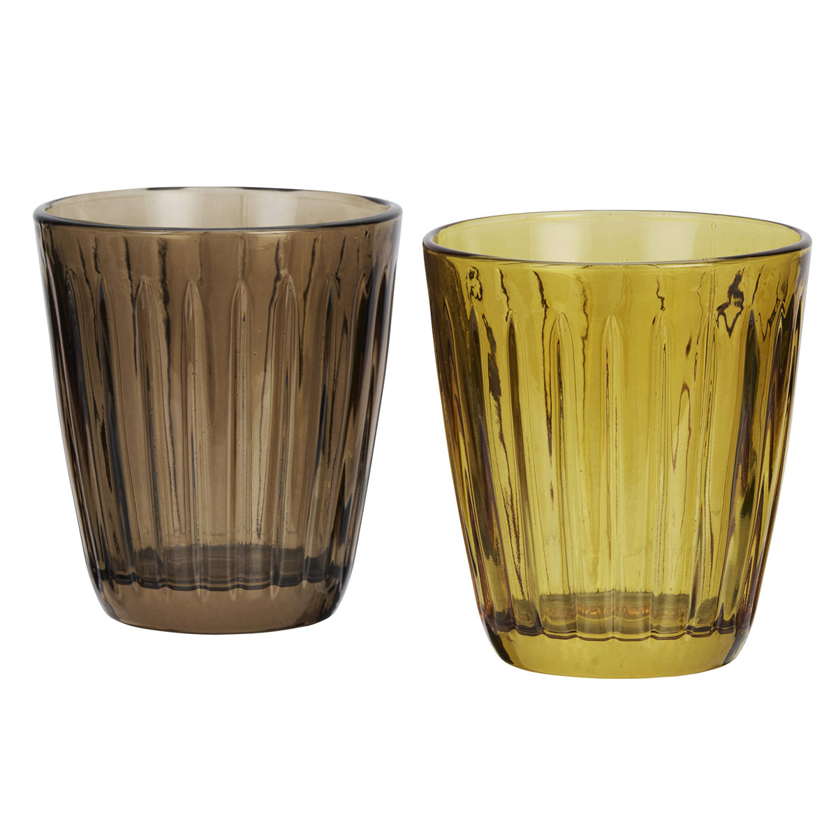 Coloured drinking glass