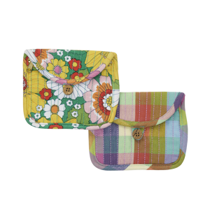 Quilted cotton purse