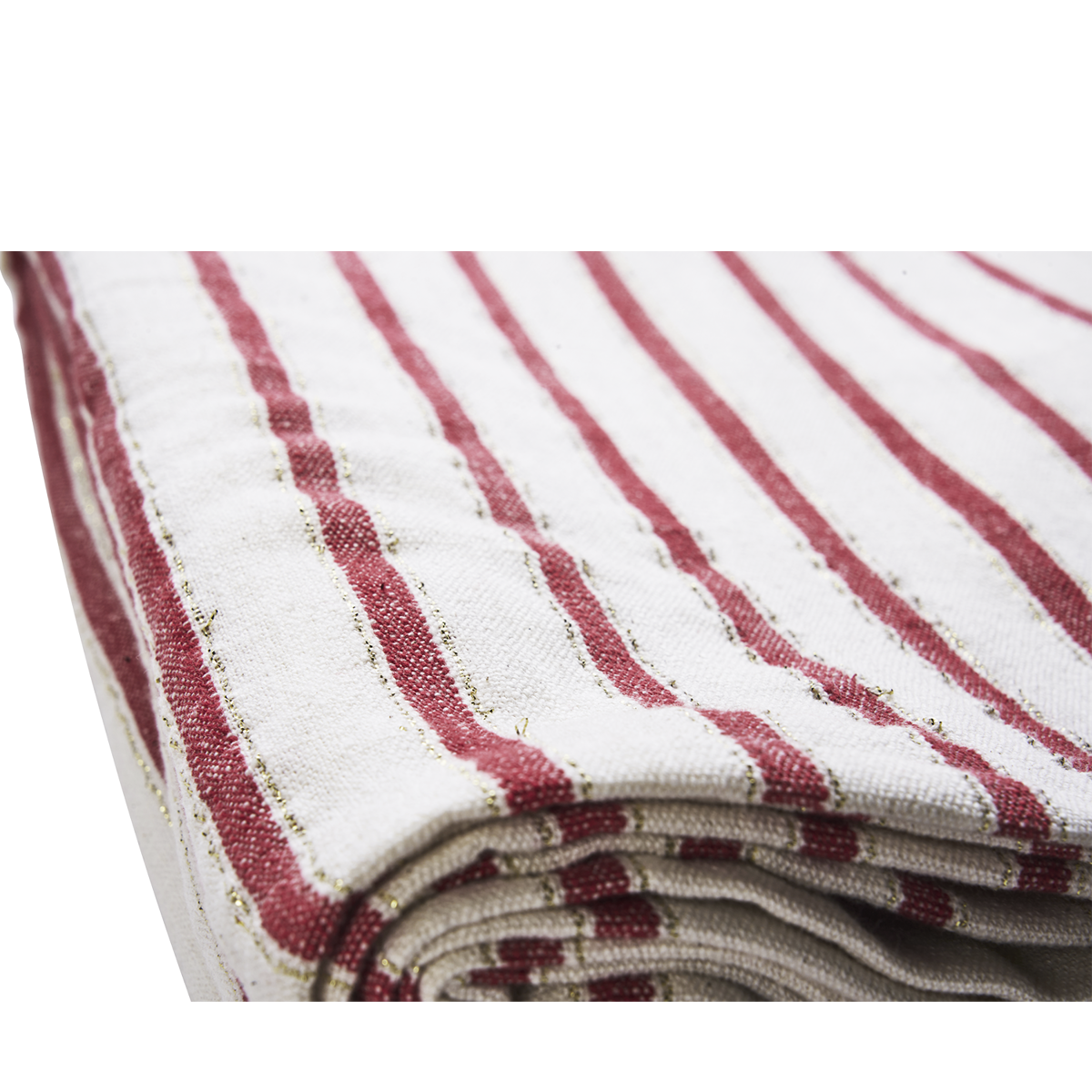 Striped table cloth