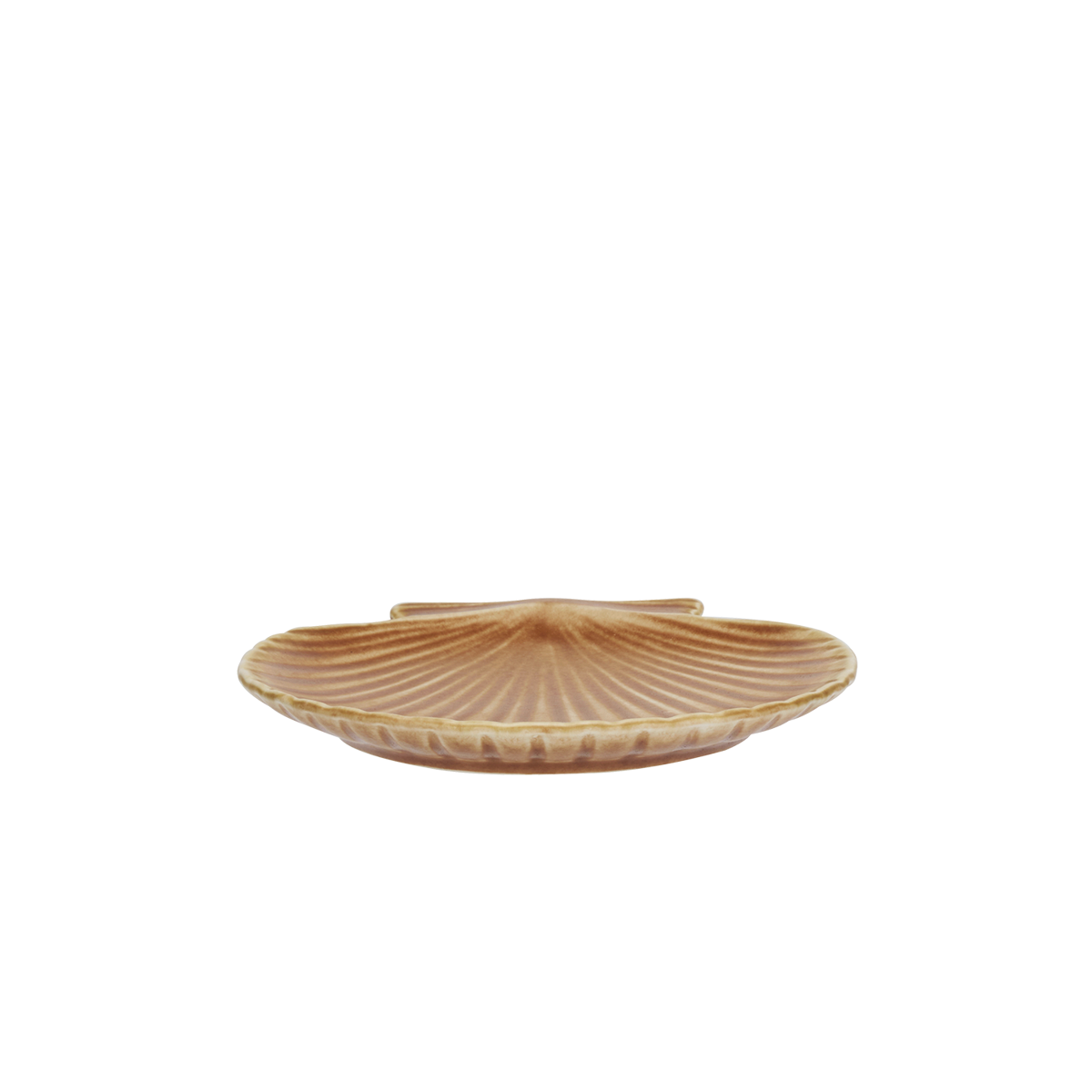 Stoneware sea shell tray