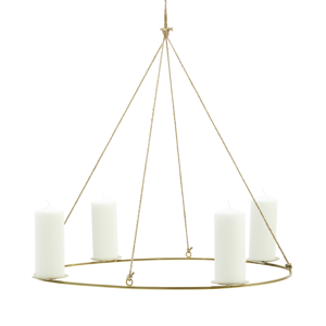 Oval hanging candle holder