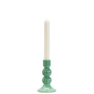 Glass candle holder