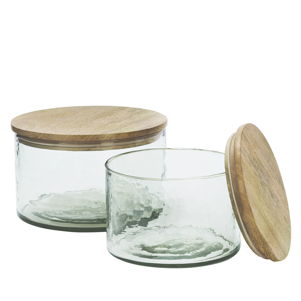 Glass jar w/ wooden lid