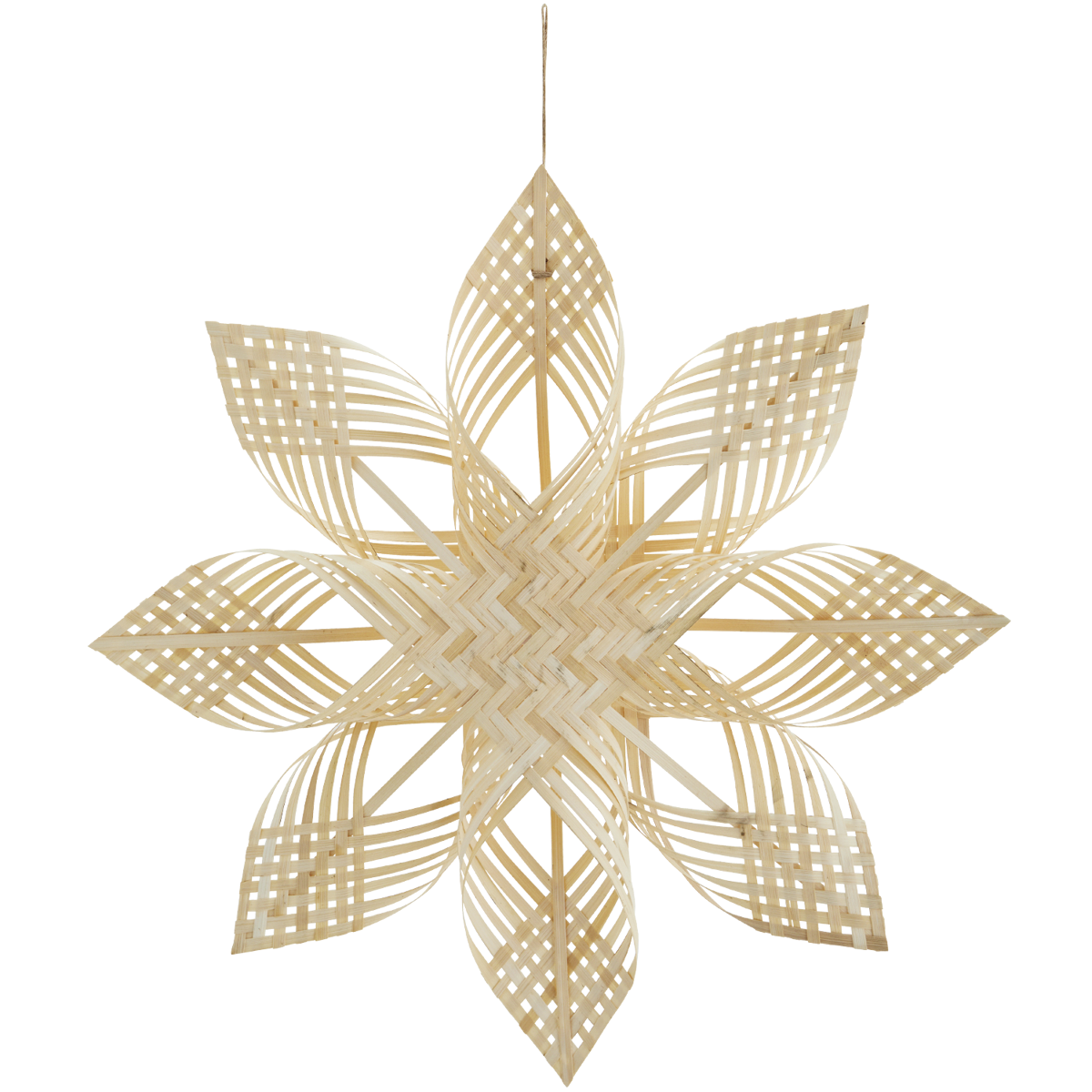 Hanging bamboo star