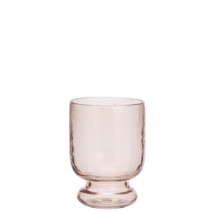 Hammered drinking glass