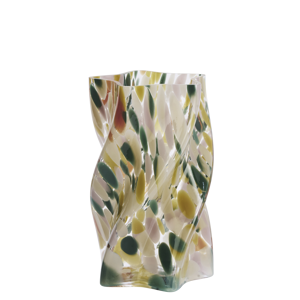 Dotted glass vase
