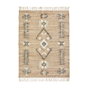 Handwoven jute rug