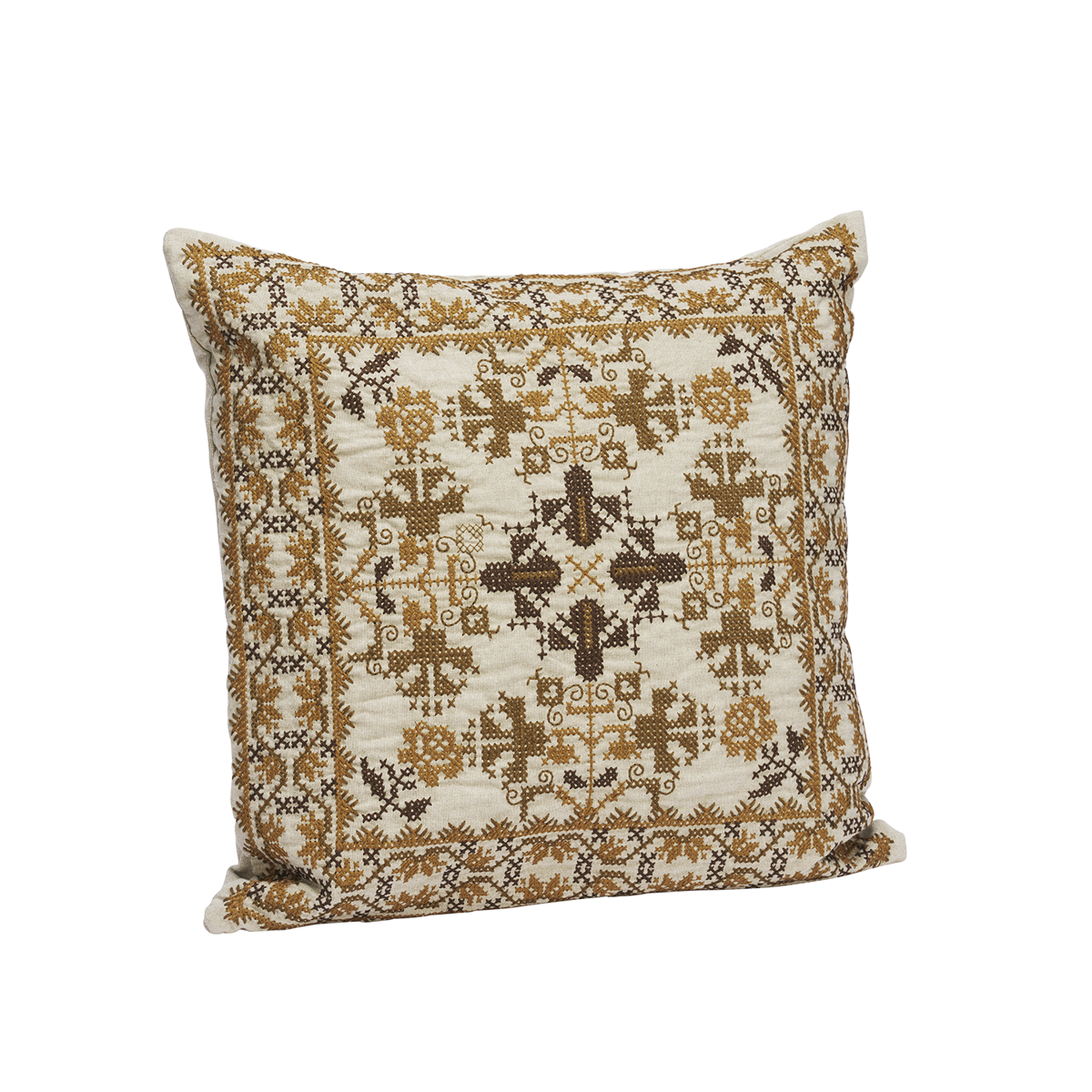 Embroidered cushion cover