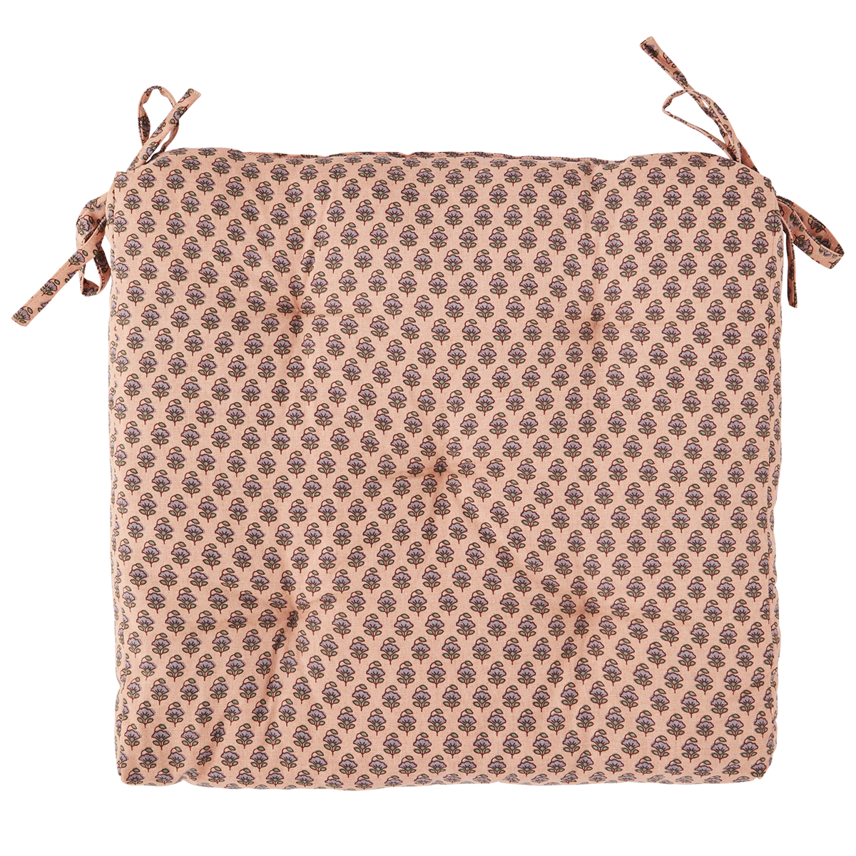 Printed cotton chair pad Printed cotton chair pad
