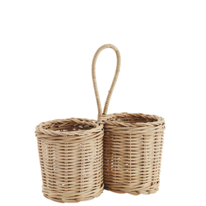 Rattan bottle holder