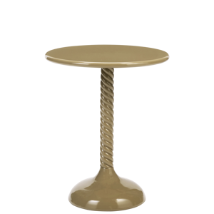 Round metal coffee table
