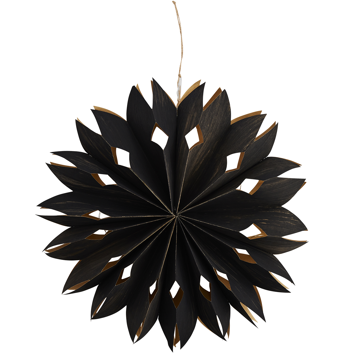 Veneer paper star w/ lights Veneer paper star w/ lights