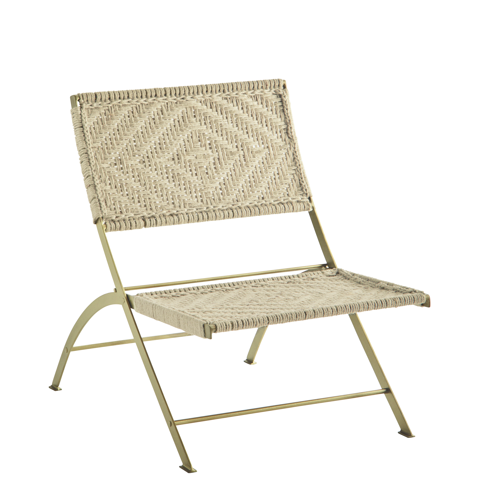 Lounge chair w/ macrame