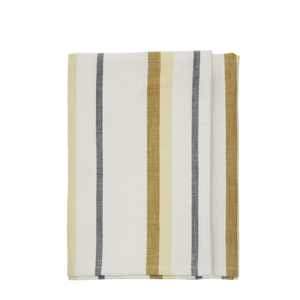 Striped cotton tablecloth